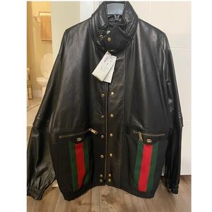 100% Authentic Gucci Leather Jacket
